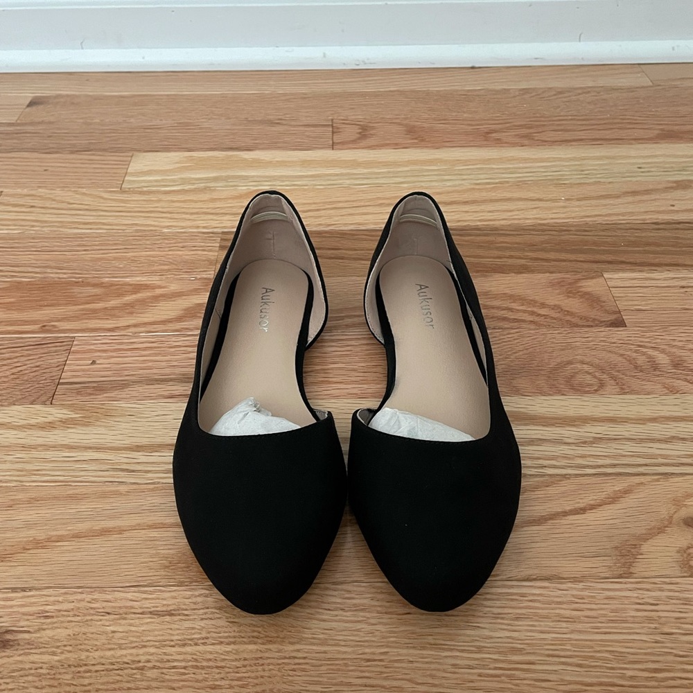 Black flats, 6.5